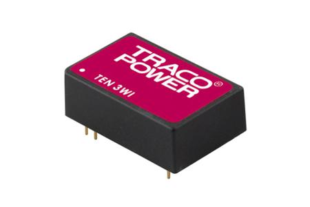 TEN-3-4813WI TRACOPOWER TEN 3WI 3W Isolated DC-DC Converter Through Hole, Vin 18 → 75 V dc, Vout 15V dc