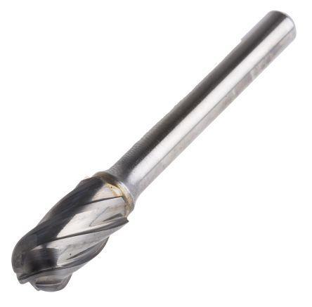 860-9129 19mm 10mm diameter Tungsten Carbide Ball Nosed Cylinder Aluminium Cut Burr