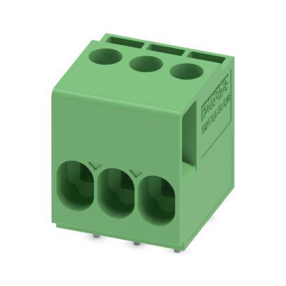 1017492 Phoenix Contact TDPT Series PCB Terminal Block, 3-Contact, 5.08mm Pitch, Wave Soldering, 1-Row, Push In Spring