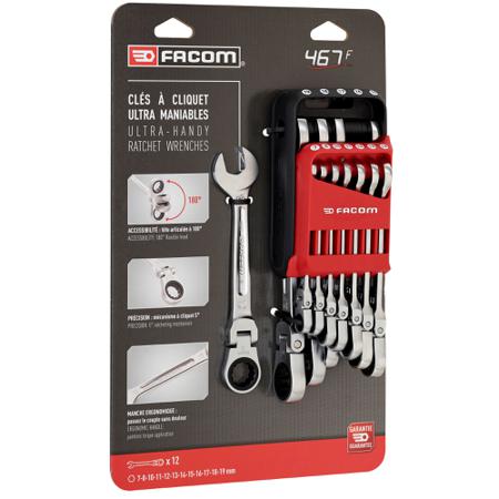 467BF-JP12PB Facom 12 Piece Spanner Set
