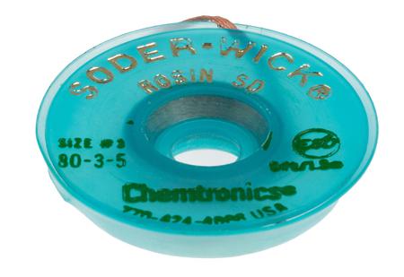 80-3-5 Chemtronics 1.5m Desoldering Braid, Width 2mm