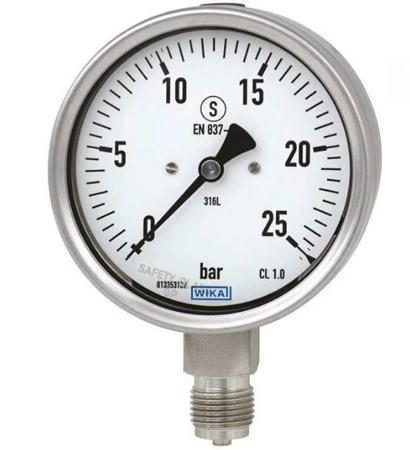 13086546 NPT 1/2 Dial Pressure Gauge 10bar, 0bar min.