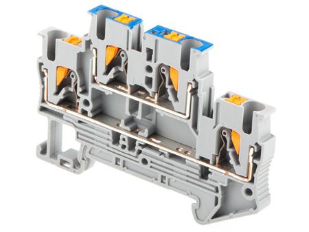 3210994 Phoenix Contact  PTTB 2.5-L/N Series Grey, 0.14 → 4mm², Double-Level, Push In Termination, ATEX