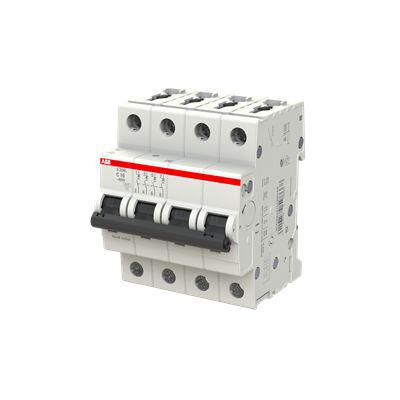 2CDS244701R0164 ABB S204L MCB, 4P, 16A Curve C, 400V AC, 6 kA Breaking Capacity