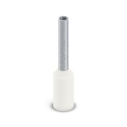 2100118 Phoenix Contact, 75-8 WH-1000, AI 0 Insulated Bootlace Ferrule, 14mm Pin Length, 1.3mm Pin Diameter, White