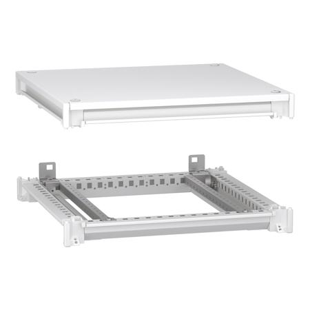 NSYSFNC55ED Schneider Electric PrismaSeT HD Series RAL 9003 Steel Framework Kit, 2000mm H, 500mm D, 500mm L For Use With Prismaset