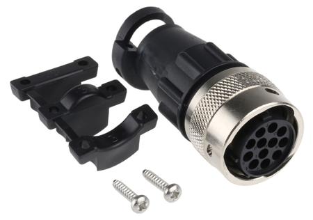192991-0515 ITT Cannon QM Series, 12 Pole Cable Mount Connector Socket, with Female Contacts