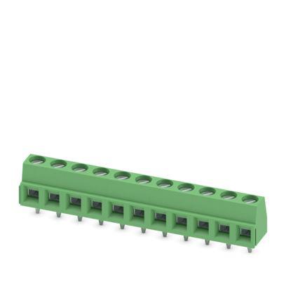 1729212 Phoenix Contact 5, MKDSN 1 Series PCB Terminal Block, 11-Contact, 5.08mm Pitch, Wave Soldering, 1-Row, Screw Termination