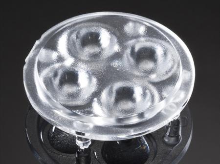 C10923_GT4-W Ledil , GT4 Series 4-Way LED Lens, 33 → 45 ° Wide Angle Beam