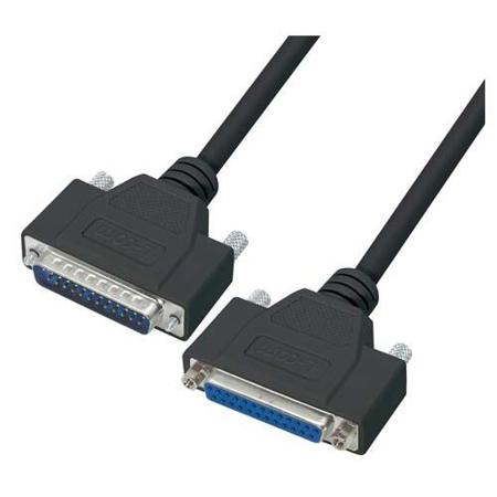 CSMNB25MF-2.5 L-Com Male 25 Pin D-sub to Female 25 Pin D-sub Cable assembly, 2.5ft PVC