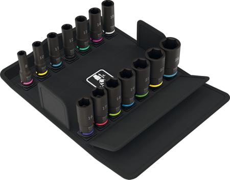 05005580001 Wera 14-Piece 3/8 in Deep Socket Set