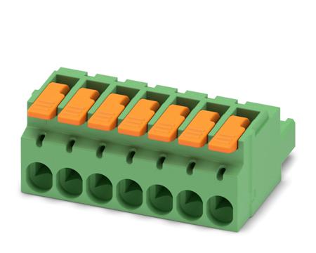1110586 Phoenix Contact, 5.08mm Pitch, 7 Way, , Pluggable Terminal Block, Plug, Cable Mount, Push-In Termination,