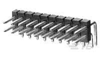 1-825457-0 TE Connectivity AMPMODU Series Right Angle Board Mount PCB Header, 20 Contact(s), 2.54mm Pitch, 2 Row(s)