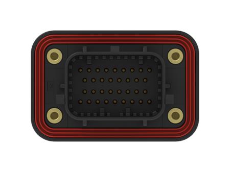 8-2388688-6 TE Connectivity, SUPERSEAL Automotive Connector Plug Black Panel Mount 34 Way, Through Hole Termination