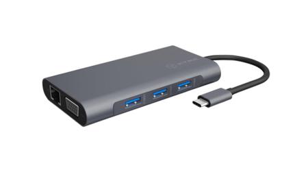 IB-DK4040-CPD ICY BOX Dual Monitor 3840X2160 USB-C Docking Station with HDMI, VGA - 3 x USB ports, USB C