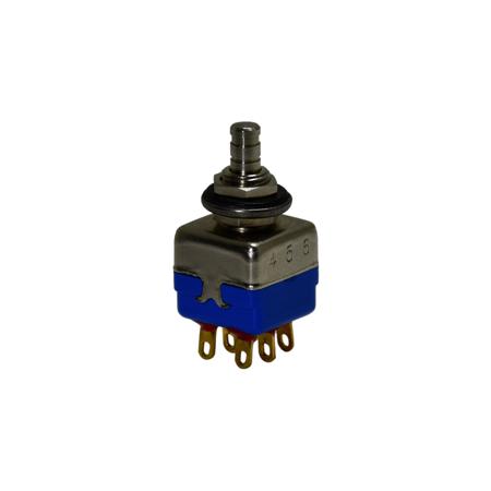13445AD2K APEM 1300 Series Series Push Button Switch, DP, Bushing, 11.9mm Cutout, On/Mom, 30V dc