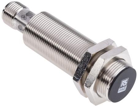 206-6162 RS PRO Inductive Threaded Barrel Proximity Sensor, M18, 8 mm Detection, PNP NO, 10 → 30 V dc