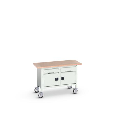 16923201-16 Bott 2 Door, 2 Drawer Sheet Steel Floor Standing Storage Cabinet, 1250 x 600 x 830mm