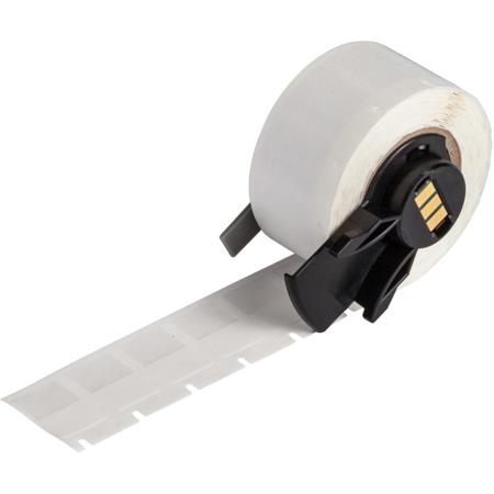 M6-11-417 Brady B-417 White, Transparent Label, 12.70mm Width, 9.53mm Height, 500 Qty