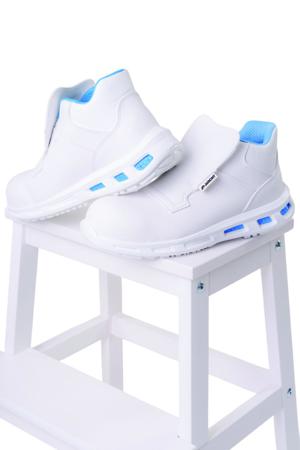 GLYCINE-IAIA111-35 AIMONT GLYCINE IAIA111 Unisex White Synthetic Material Toe Capped Safety Shoes, UK 2, EU 35