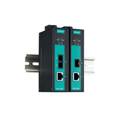 IMC-21GA MOXA SFP Ethernet Media Converter, 10/100/100Mbit/s, Half/Full Duplex 40km