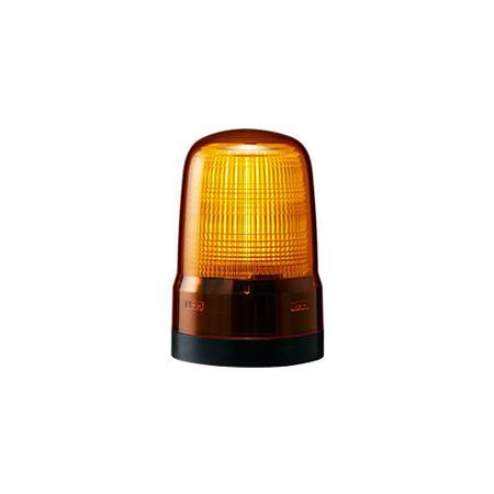 SL08-M2KTN-Y Patlite SL Series Amber Flashing Beacon, 100→ 240 VAC, Base Mount, LED Bulb, IP66