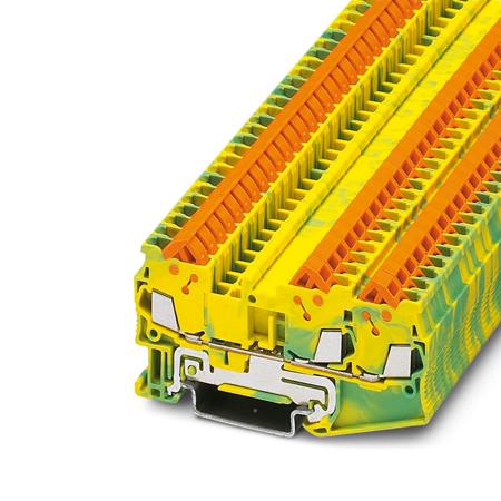 3205064 Phoenix Contact 3-Way Earth Terminal Block, 0.25 - 1.5mm², 24 - 16 AWG Wire, Quick Connect, ATEX