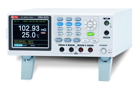 122-5156 RS PRO RM-805 Ohmmeter, 5 MΩ Max, 1μΩ Resolution, 4 Wire