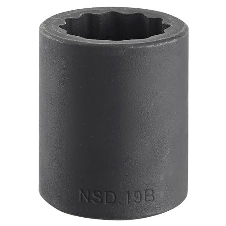 NSD-32B Facom 32mm, 1/2 in Drive Impact Socket Bi-Hexagon, 46 mm length