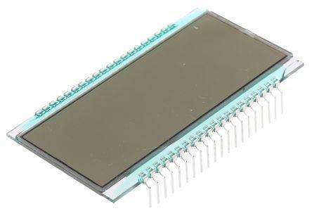 5057PHR Clover Display  PHR 7-Segment LCD Display, Black on Grey, 1 Row by 4 Characters, Reflective