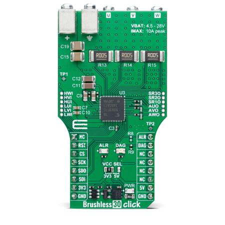 MIKROE-6337 MikroElektronika Automotive Gate-Driver IC From Toshiba Semiconductor Motor Controller for TB9083FTG for Powered Brakes,