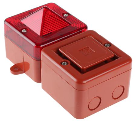 SONFL1XAC115R-R e2s SONFL1X Sounder Beacon 100dB, Red Xenon, 115 V ac