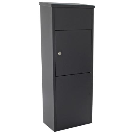 T05781 Black Mailbox, 1050 mm x 380mm x 230 mm