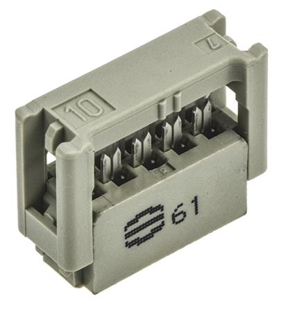09185106803 HARTING 10-Way IDC Connector Socket for Cable Mount, 2-Row