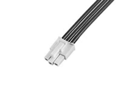 215322-1031 Molex 1 Way Male Mini-Fit Jr. to 1 Way Male Mini-Fit Jr. Wire to Board Cable, 130mm