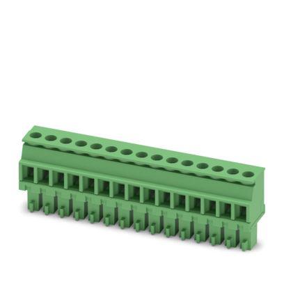 1827253 Phoenix Contact MCVR Series PCB Connector, 15-Contact, 3.81mm Pitch, 1-Row, Screw Termination