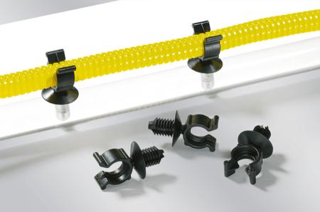151-00018 CTC10FT6LG-PA66HIRHS-BK HellermannTyton Black Nylon Adjustable clip