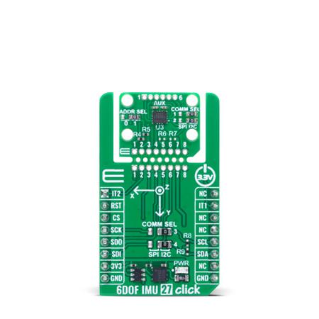 MIKROE-6514 MikroElektronika 6DOF IMU 27 Click Motion Sensor Add On Board for Mikroe-6514 MikroBus