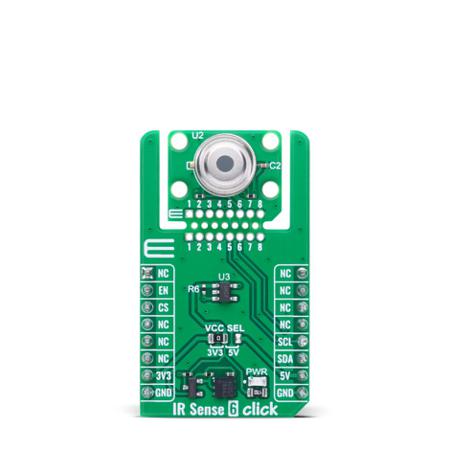 MIKROE-6570 MikroElektronika IR Sense 6 click Humidity, Temperature Add On Board for Mikroe-6570 MikroBus