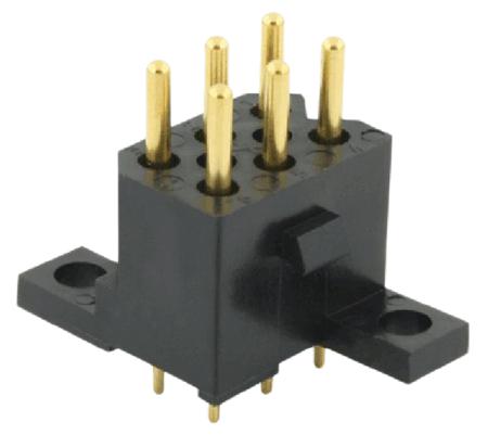 SMS6RE4TR29 Souriau Sunbank by Eaton SMS Series Straight Through Hole PCB Header, 6 Contact(s), 5.08 mm Pitch, 2 Row, Shrouded