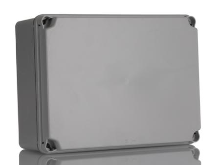 EL231 HellermannTyton EL Series Grey Polystyrene Junction Box, IP67, 241x95x180mm