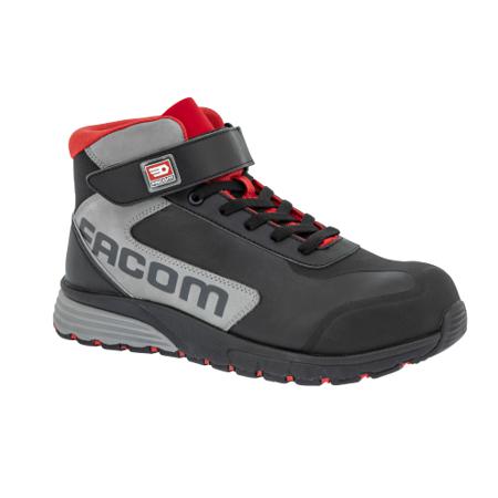 07SHIKAN2834PT44 Parade Shikan Unisex Black, Grey, Red Composite Toe Capped Safety Shoes, UK 10, EU 44