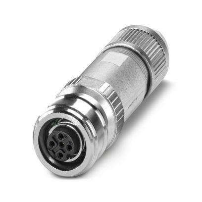 1438180 Phoenix Contact Industrial Circular Connectors, 5 Contacts, M12 Connector, Socket, Female, SACC Series