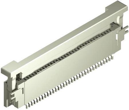 54104-5033 Molex 54104 Series 0.5mm Pitch 50 Way Right Angle FPC Connector, ZIF Top Contact
