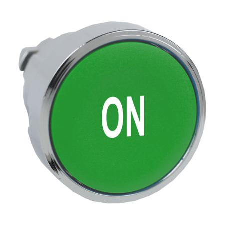ZB4BA341 Schneider Electric Harmony XB4 Series Green Spring Return Push Button Head, 22mm Cutout, IP66, IP67, IP69K
