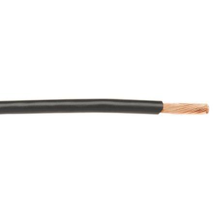 3051/1 BK001 Alpha Wire Hook-up Wire PVC Series Black 0.33 mm² Hook Up Wire, 22 AWG, 1/0.64 mm, 305m, PVC Insulation,