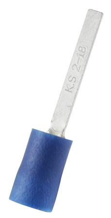 178-7248 RS PRO Insulated Crimp Blade Terminal 18mm Blade Length, 1.5mm² to 2.5mm², 16AWG to 14AWG, Blue