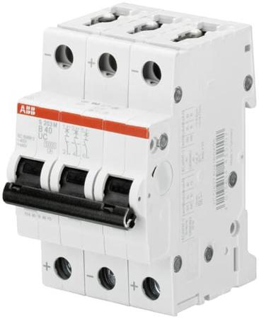 2CDS273061R0134 ABB System Pro M Compact S200 M UC MCB, 3P, 13A Curve C, 400V AC, 440V DC, 10 kA Breaking Capacity