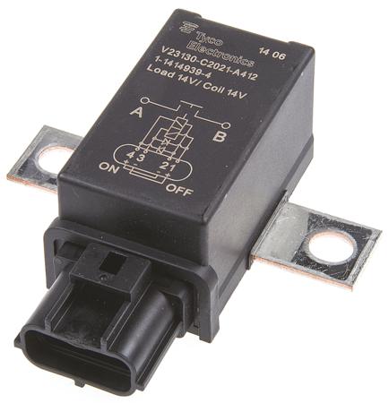V23130C2021A412-1-1414939-4 TE Connectivity SPNO Automotive Relay Flange Mount, 12V dc Coil, 190 A