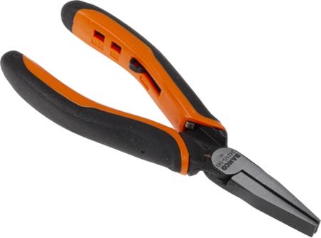 2421 G-140 Bahco 2421G Flat Nose Pliers, 140 mm Overall, Straight Tip, 37mm Jaw